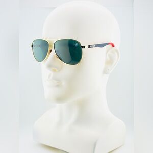 Ray-Ban Scuderia Ferrari Sunglasses RB8313-M Gold Frame Green Lenses